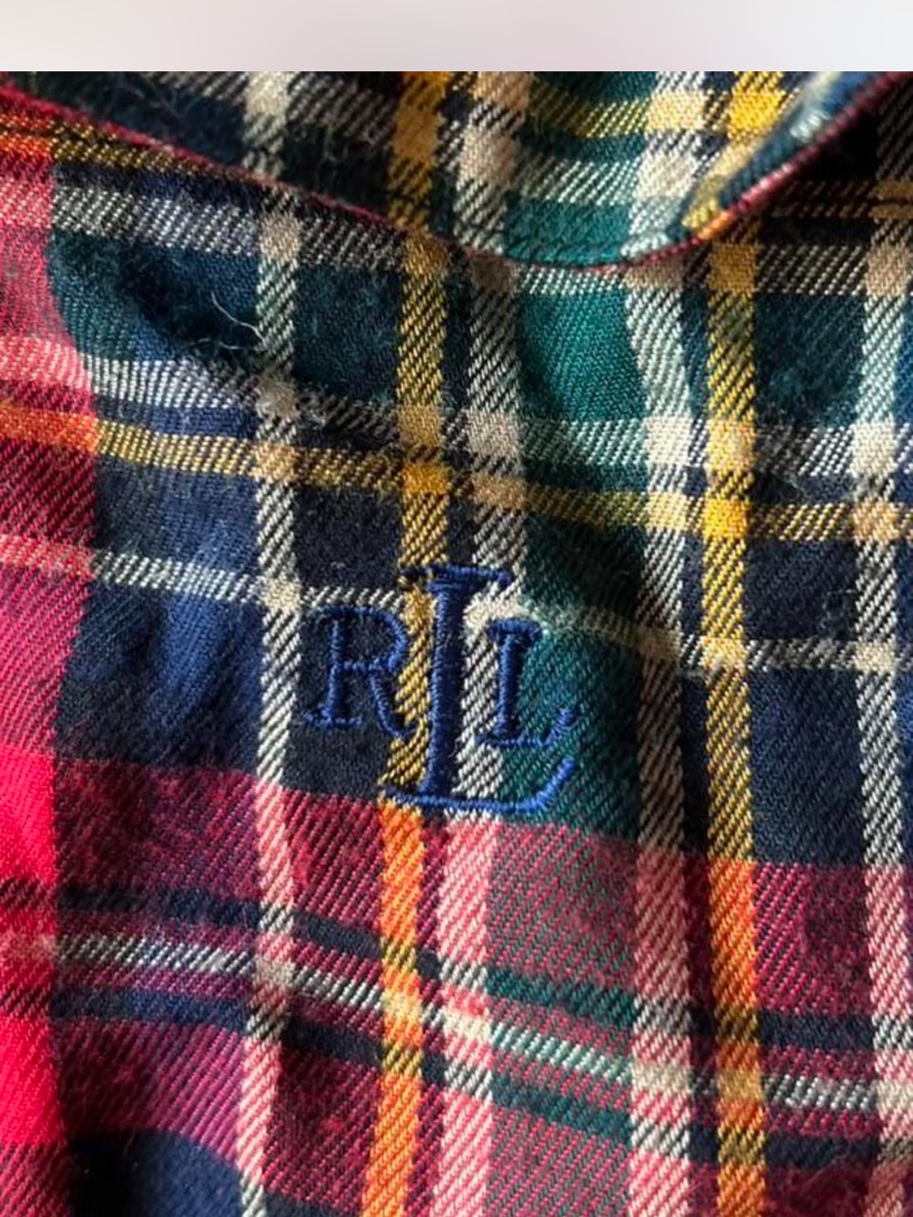 Ralph Lauren 6 Red Plaid Button-Up Shirt - Picture 3 of 5